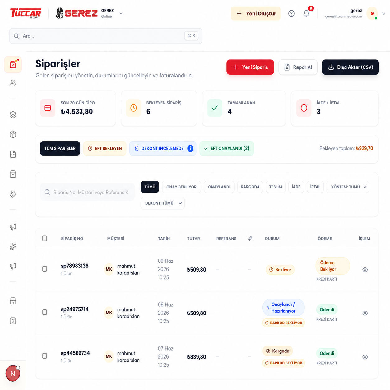 Satış fırsatı takibi görseli